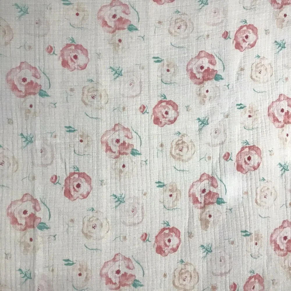 Aden + Anais Pink Floral Flowers Muslin Swaddle Baby Blanket Cotton